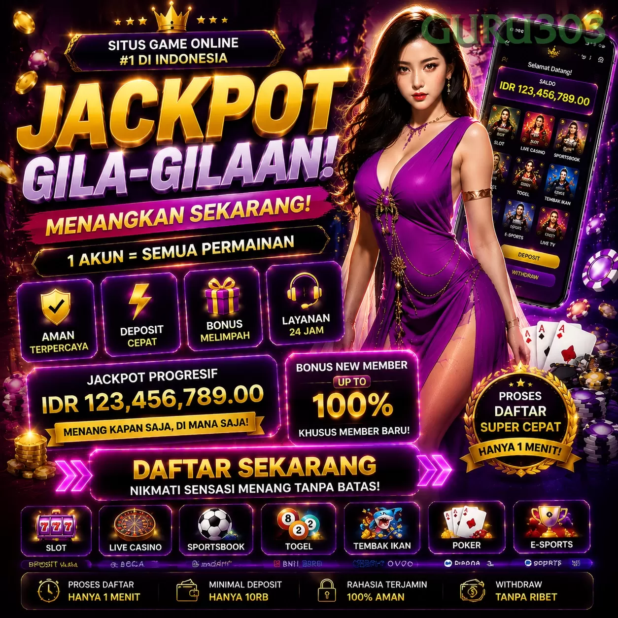 Main guru3039 Menang Jackpot Besar